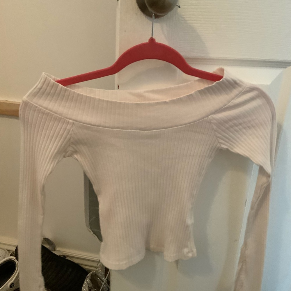 White  off the shoulder top message me if interested